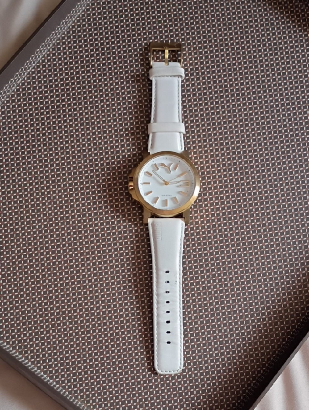 Puma White and Gold Men's Watch